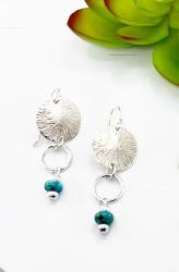 Rain Dance Turquoise Earrings by Sherri Lane