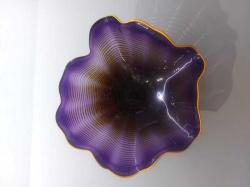 Purple and Orange with Orange Rim Spinner by Ron and Chris Marrs