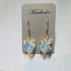 Opalite earrings by Martha Boles