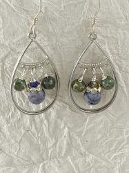 Teardrop, earrings by Vicki Davis