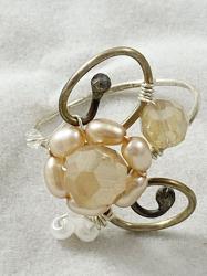 Pearl ring by Vicki Davis