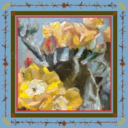 Mellow Yellow Ranch Silk Scarf by Audrey Caylor