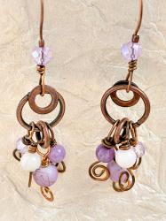 Purple Earrings by Vicki Davis