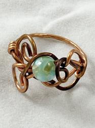 Tangled Copper ring by Vicki Davis