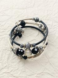 Black wrap Bracelet by Vicki Davis