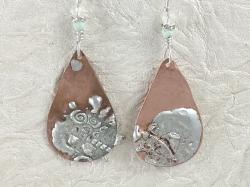 Stamped earrings by Vicki Davis