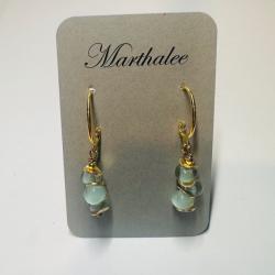 Lampwork disc earrings by Martha Boles