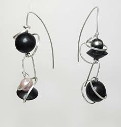 Ebony Double Drop Earrings by Fred Tate