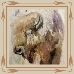 Buffalo Bill Silk Scarf by Audrey Caylor