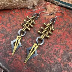 Woven Geometric Earrings by Carlos Montanaro