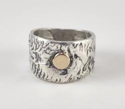 Silver and Gold Ring by Fred Tate