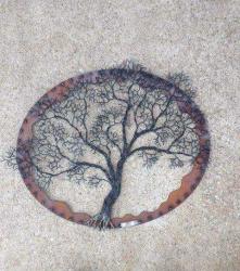 Oval Barbed Wire Tree #128 by Jack Wolfsen