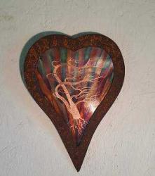 Heart With Etching #130 by Jack Wolfsen