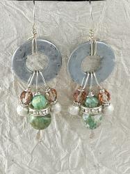Siver Dangle earrings by Vicki Davis