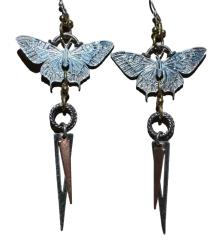 Butterfly Geometric Drop Earrings by Carlos Montanaro