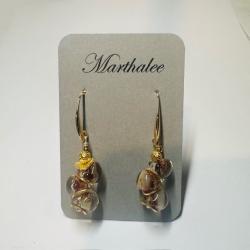 Lampwork earrings by Martha Boles