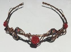 Red Rose Tiara by Vicki Davis