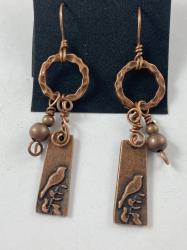 Bird earrings by Vicki Davis