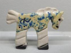 Small Raku Color Pony by Cathy Crain