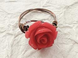 Red rose ring by Vicki Davis