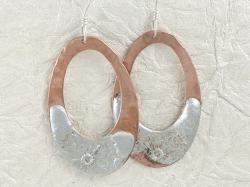 LARGE STAMPED EARRINGS by Vicki Davis