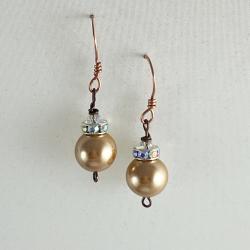 Gold Christmas balls by Vicki Davis