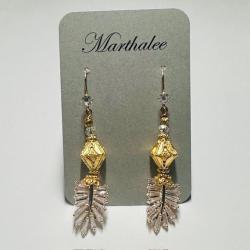 CZ & Vermeil earrings by Martha Boles