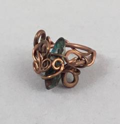 Tiny jasper ring by Vicki Davis