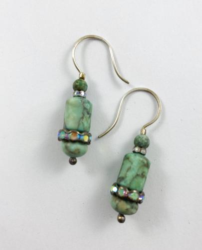 blue jasper earrings by Vicki Davis