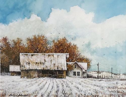 Winter Morning at the Kendrick Farm by Barry L. Selman