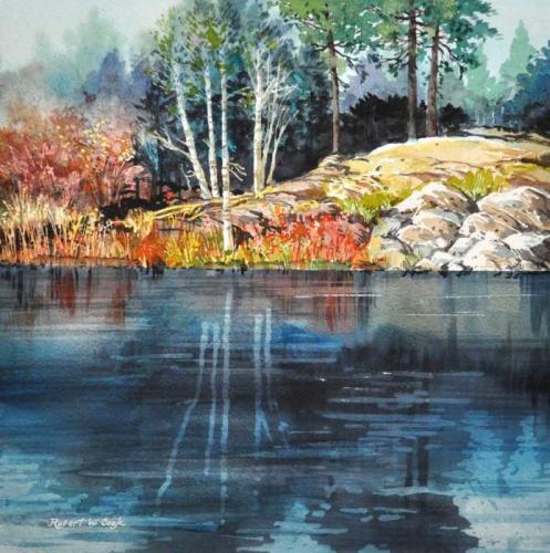 River Birches by Bob Cook