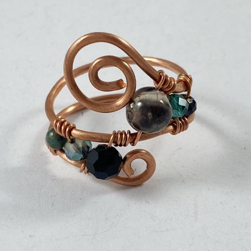 Bead ring by Vicki Davis
