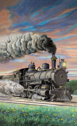 1887 Railroad Arrival by Rebecca%20Zook