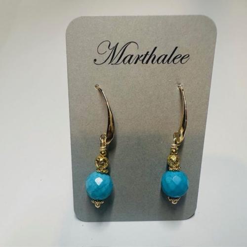 Turquoise earrings by Martha Boles