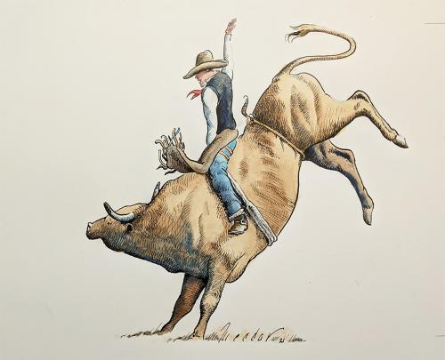 Bull Rider by Randy%20Meador