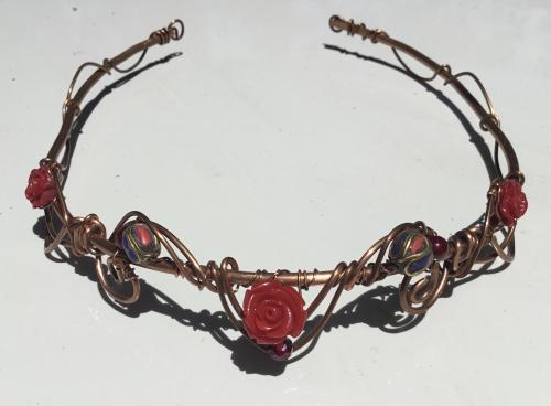 Red Rose Tiara by Vicki Davis