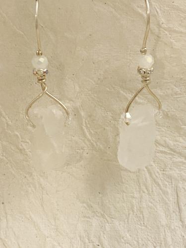 Crystal & sterling earrings by Vicki%20Davis