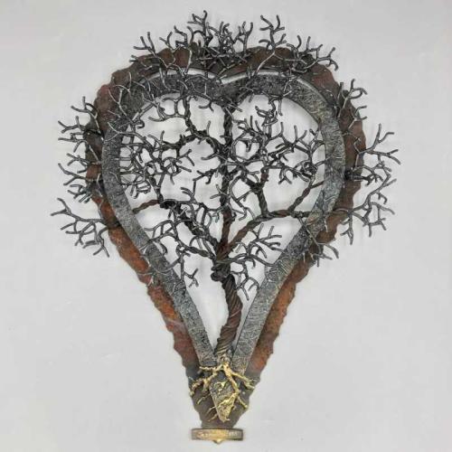 Double Hearts Tree #399 by Jack Wolfsen