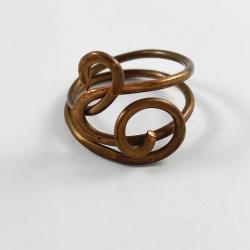 Copper chaos ring by Vicki Davis