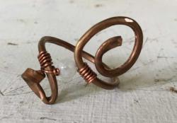Copper And Moonstone Ring by Vicki Davis