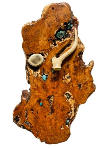 Axis Horn and Cherry Burl by James Fleming