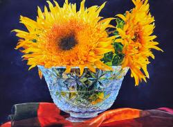 Delightful Sunflowers by Soon Y Warren
