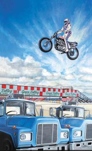 1974 Green Valley Raceway/Evil Knievel by Rebecca Zook