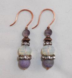 Amethyst drop earrings by Vicki Davis