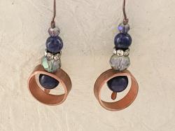 Copper Pipe Earrings by Vicki Davis