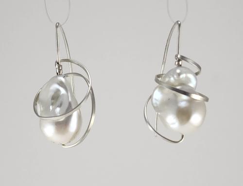 Baroque Pearl Earrings by Fred Tate