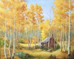Cabin At Chacon by Kathryn Williams Baker