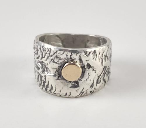 Silver and Gold Ring by Fred Tate