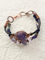Amethyst Wrap Bracelet by Vicki Davis