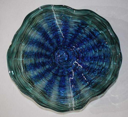 Blue Turquoise and Black Spinner by Ron and Chris Marrs